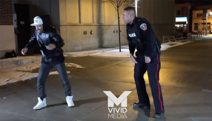 Police officer wows crowd after 911 call out turns into a dance off ...