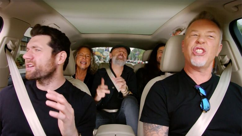 WATCH: Metallica sing Rihanna song on new series of Carpool Karaoke | Music - Kerrang! Radio