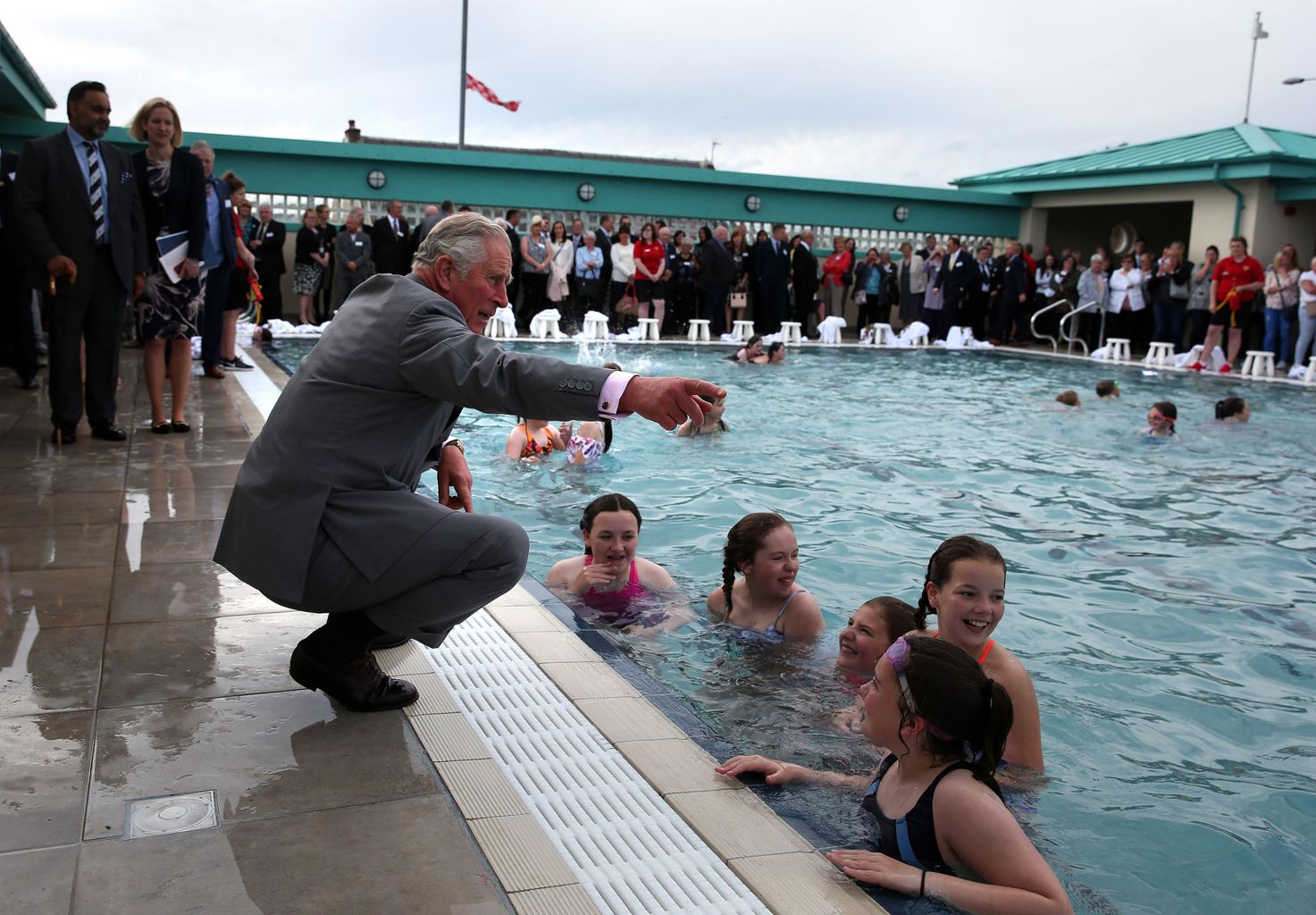 Charles makes a splash at unveiling of refurbished New Cumnock ...