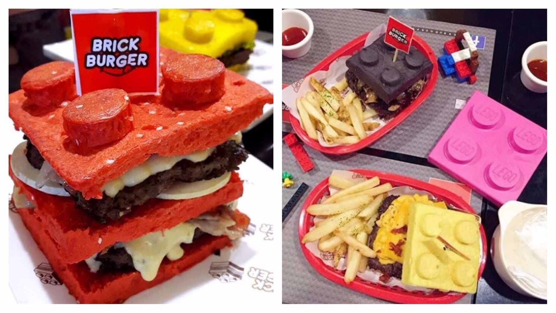 A restaurant is serving Lego brick burgers and we're suddenly very hungry Food Drink undefined