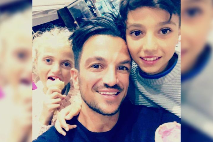 Peter Andre shares rare photo of his children Amelia and Theo ...