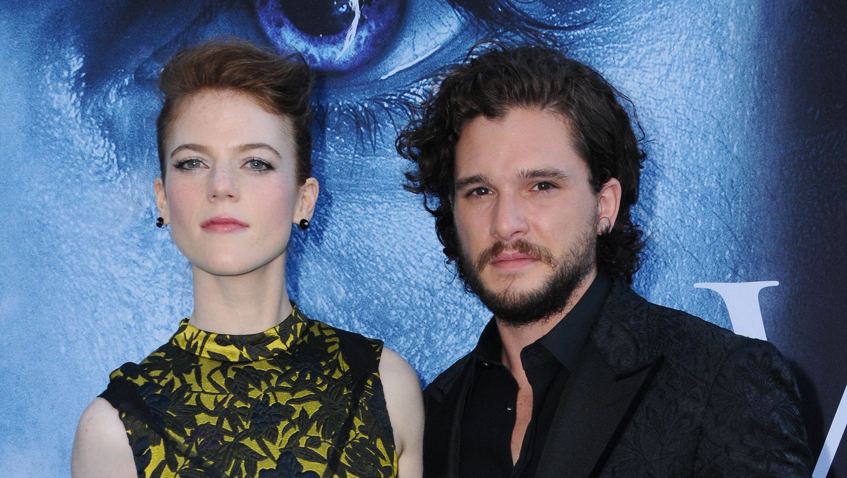 Rose Leslie forced Kit Harington to wear a VERY embarrassing fancy ...