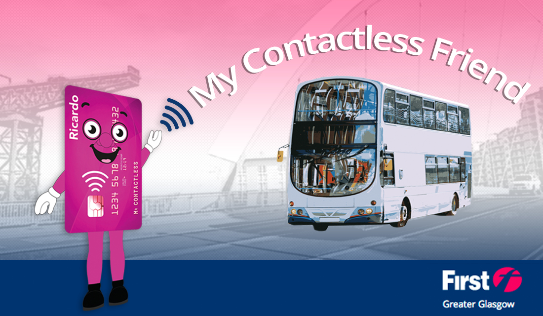 Contactless payment now accepted on all First Glasgow buses! Travel
