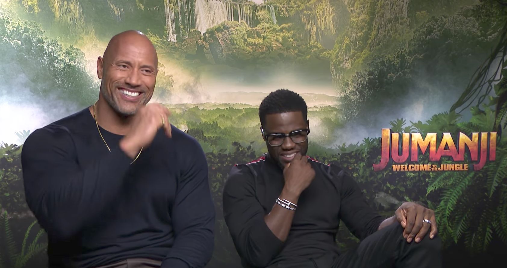 Watch: Kevin Hart And Dwayne 'the Rock' Johnson Talk Jumanji 