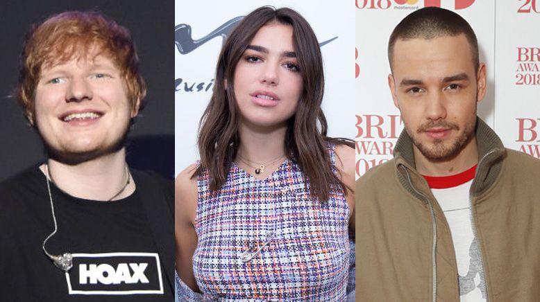 Ed Sheeran, Dua Lipa and Liam Payne ALL have multiple BRITs nominations ...