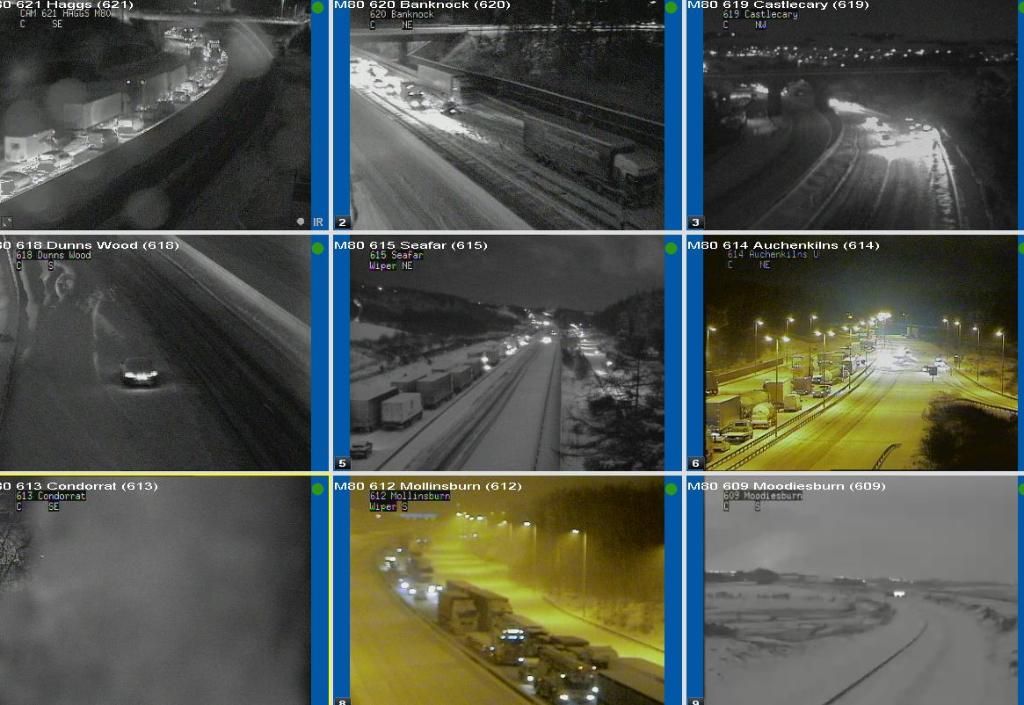 Gridlock as 'relentless snowfall' causes chaos on Scotland's roads ...