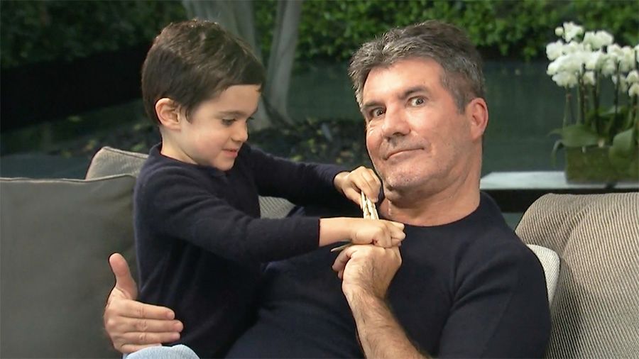 Simon Cowell's son Eric steals the show during Loose Women interview