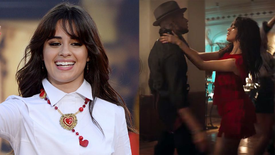 camila cabello havana red dress Camila Cabello's 'Havana' at the MTV EMAs 2017