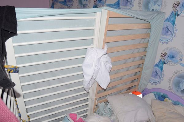 Ellie May's caged cot