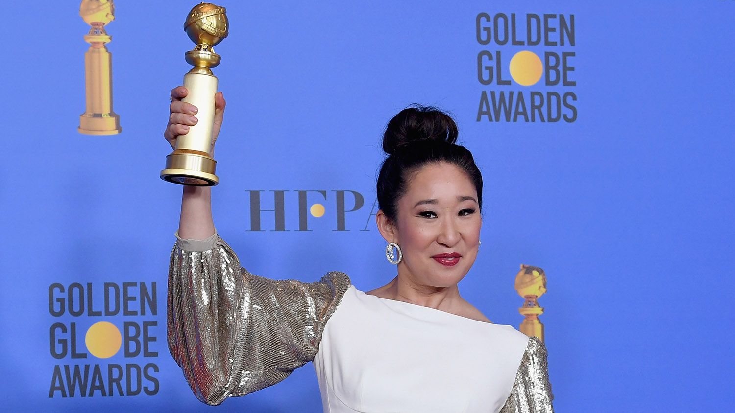 Sandra Oh breaks 40year Golden Globe Awards record for Killing Eve