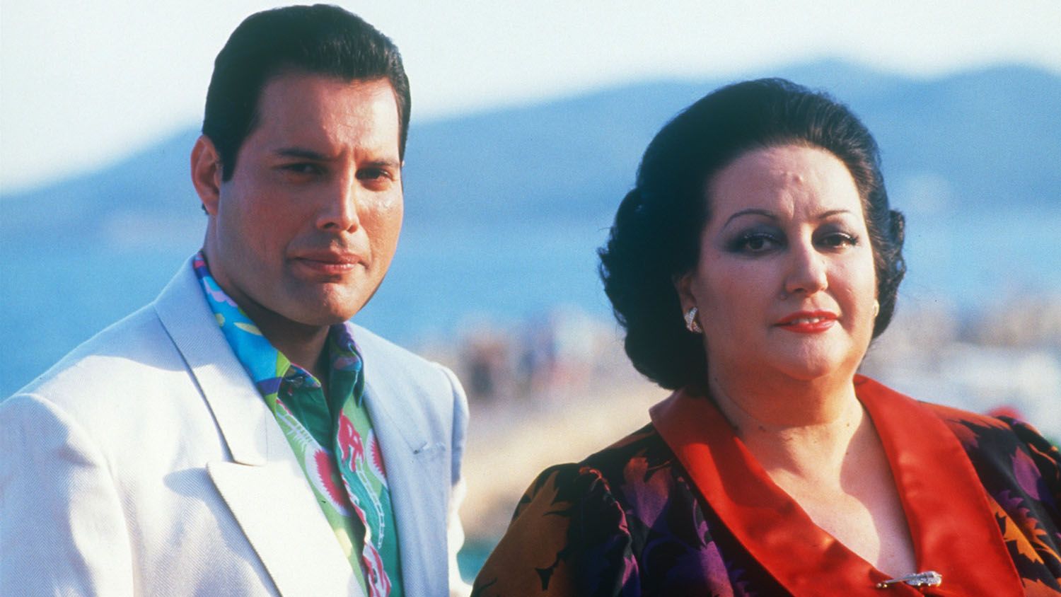 Freddie Mercury and Montserrat Caballe in 1987