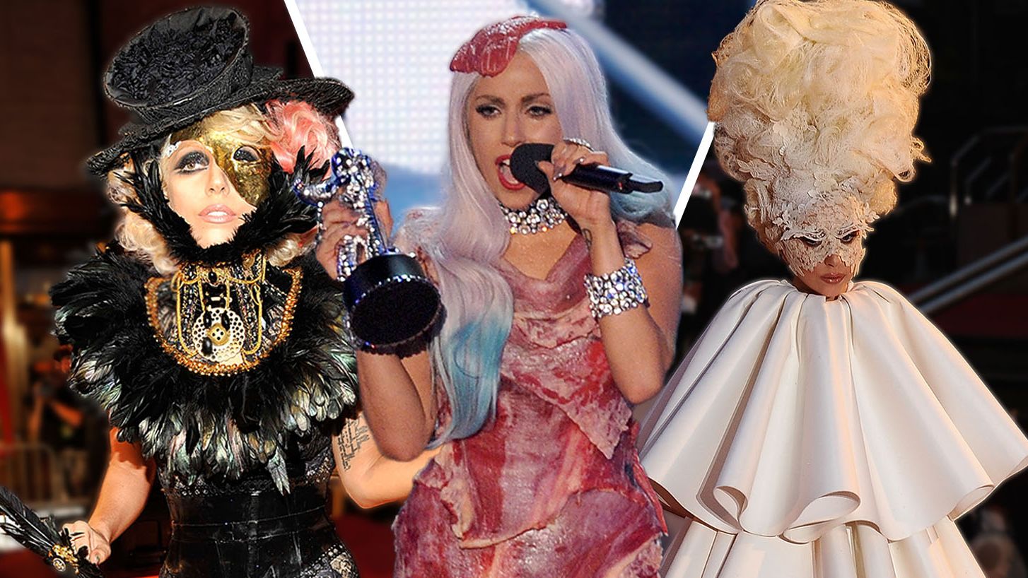 Lady Gaga's Most Iconic Dresses and Blue Hair Looks - wide 7