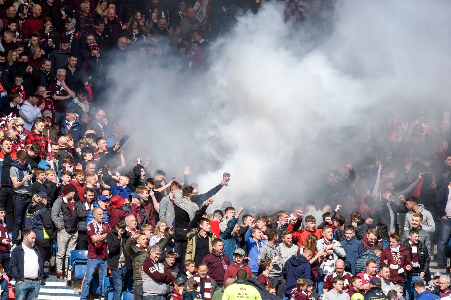 Hearts fan caught with smoke bomb banned from Scottish Cup Final News
