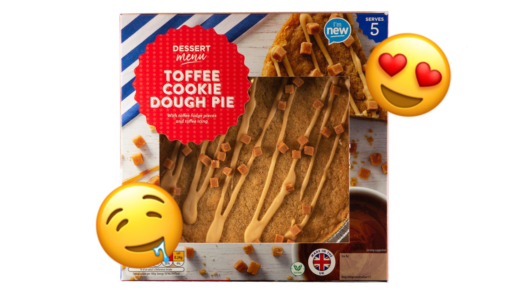 Aldi launch BRAND NEW Toffee Cookie Dough Pie 😍 Food Drink KISS
