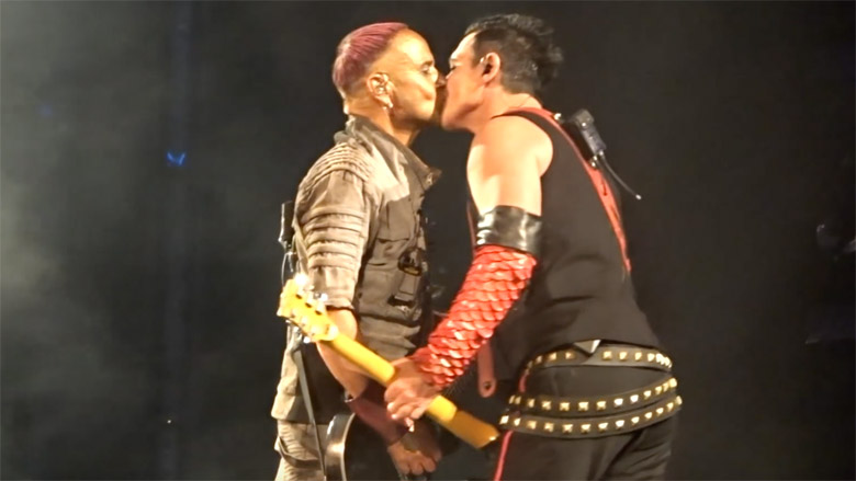 Rammstein members kiss at Moscow concert in defiance of Russia's anti-LGBTQ  laws | Music - Kerrang! Radio