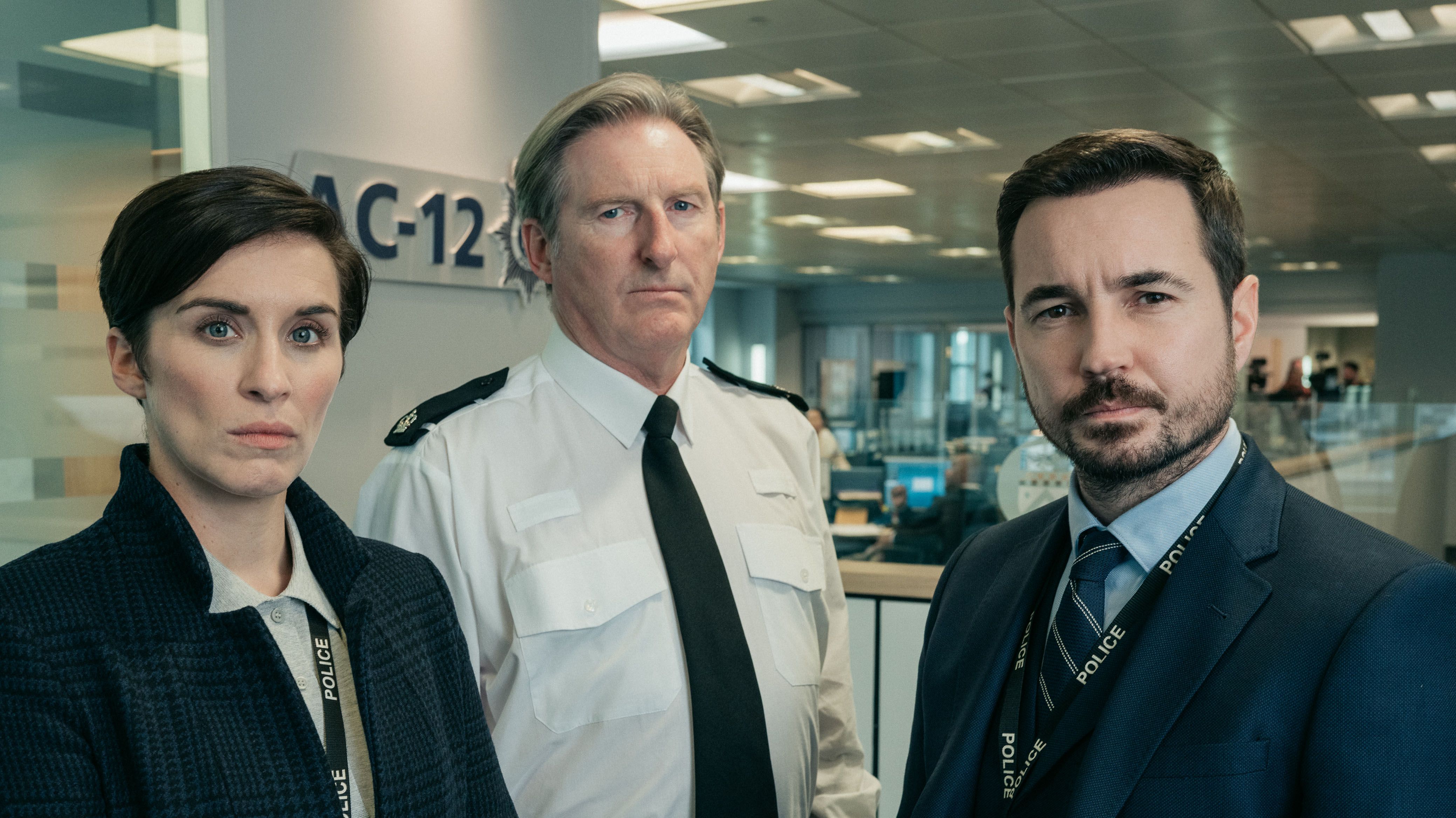Line of Duty cast Vicky McClure, Adrian Dunbar and Martin Compston