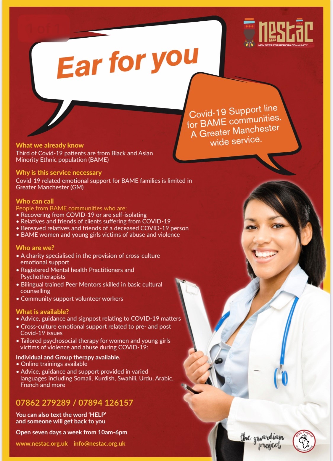 COVID19 helpline launches in Greater Manchester for BAME communities