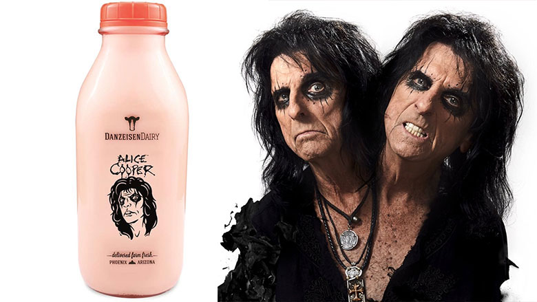 Alice Cooper launches his own chocolate milk for charity
