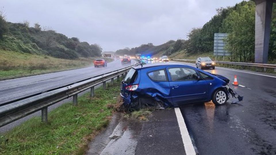 A30 crash at Redruth