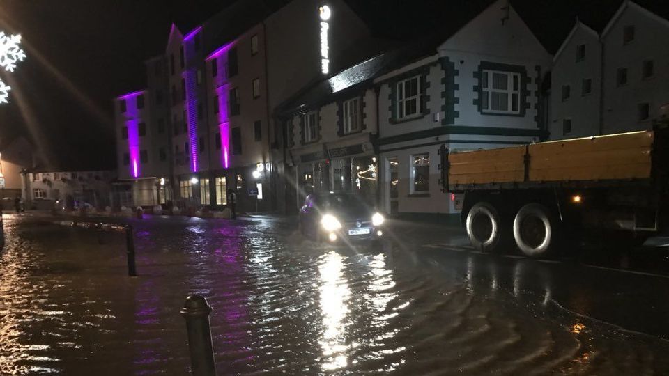 Flooding in Bude in 2018