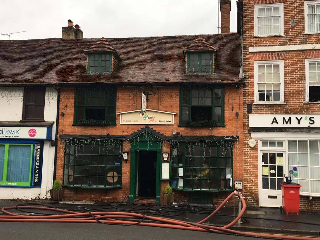 Farnham restaurant shut "until further notice" following fire News
