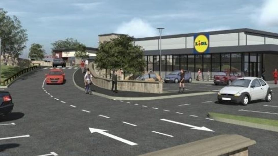 artists impression of lidl shop