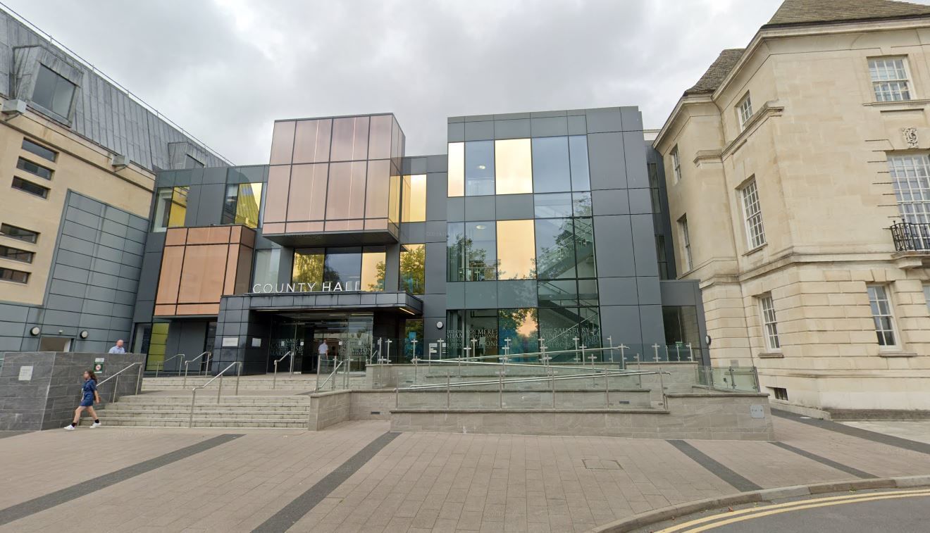 Exterior view of Wiltshire Council County Hall in Trowbridge