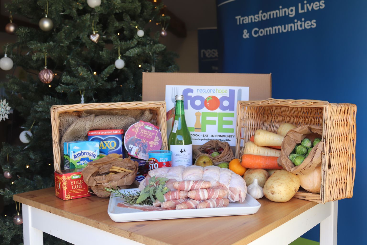Emotional reactions as Bucks families get Christmas dinner kits News