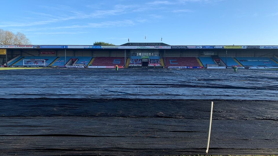 image showing frozen pitch
