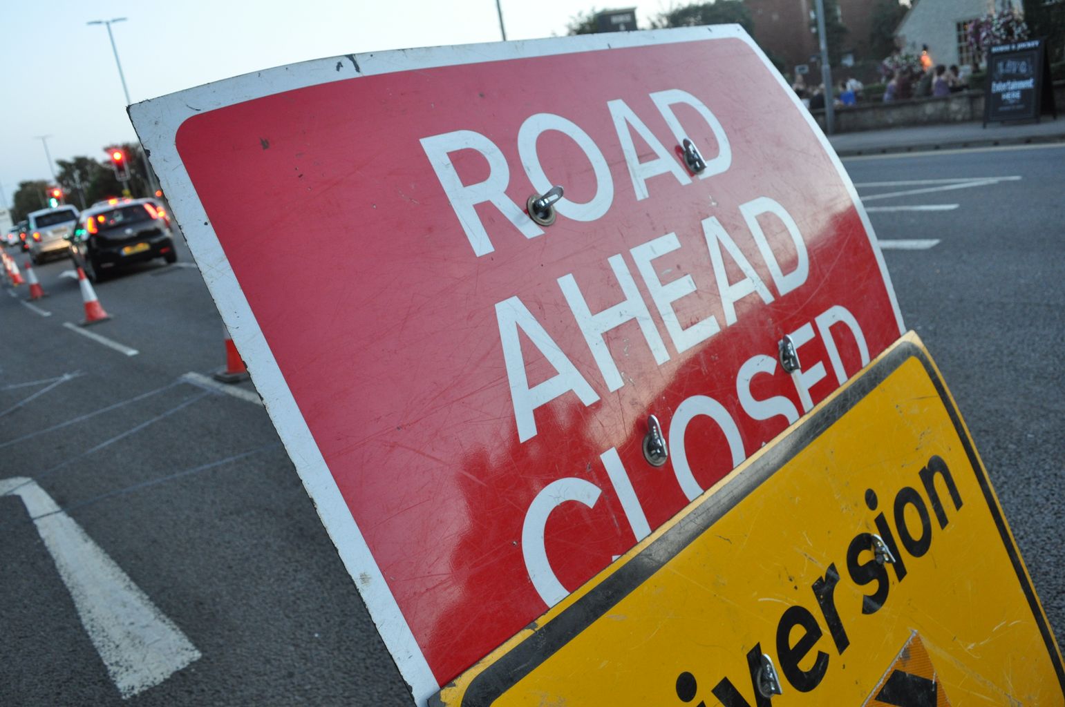 Queueing traffic on A12 after crash