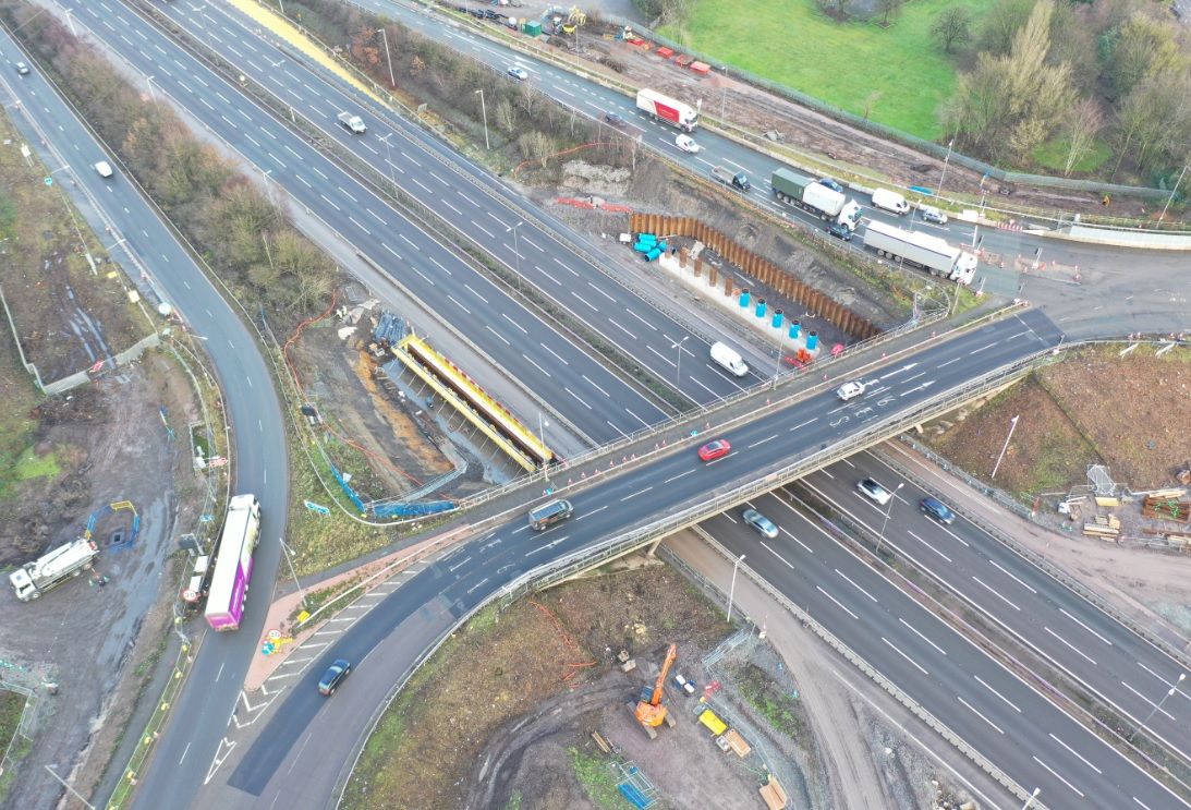 New Footage Released Of Revamp Of Busy M6 Junction At Walsall