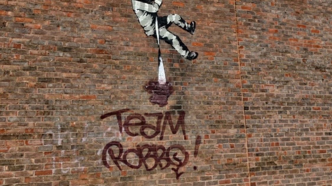 Reading Prison Banksy vandalised | News - Greatest Hits Radio ...