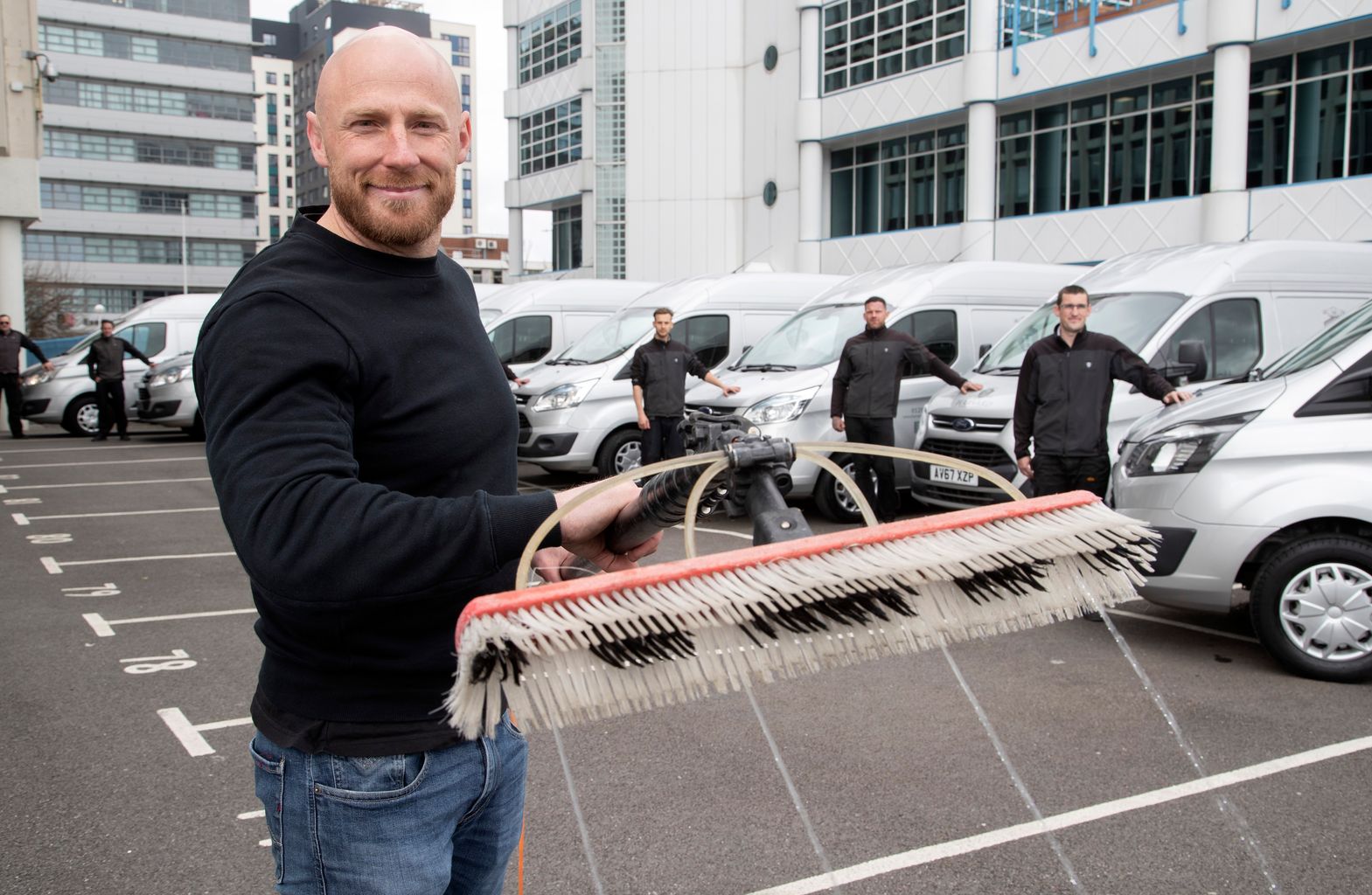 A Dorset window cleaning company have a new record after washing windows with the world’s