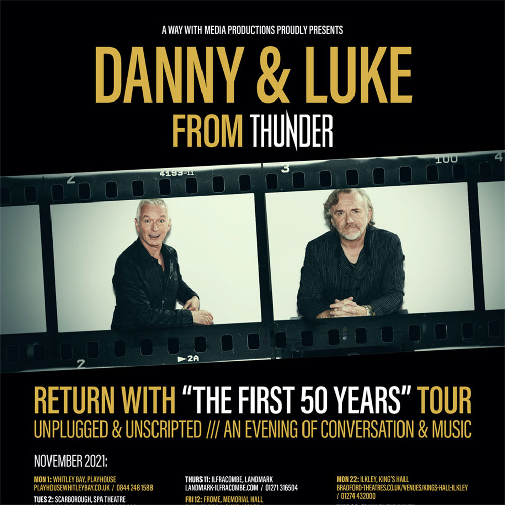 Thunder's Danny Bowes and Luke Morley announce November 2021 UK tour