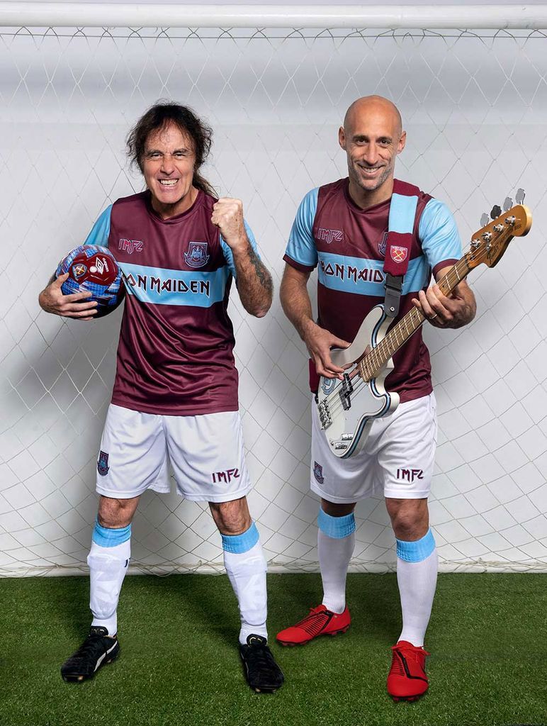 Equipación del West Ham de Iron Maiden