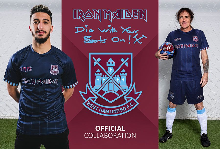 Equipación del West Ham de Iron Maiden