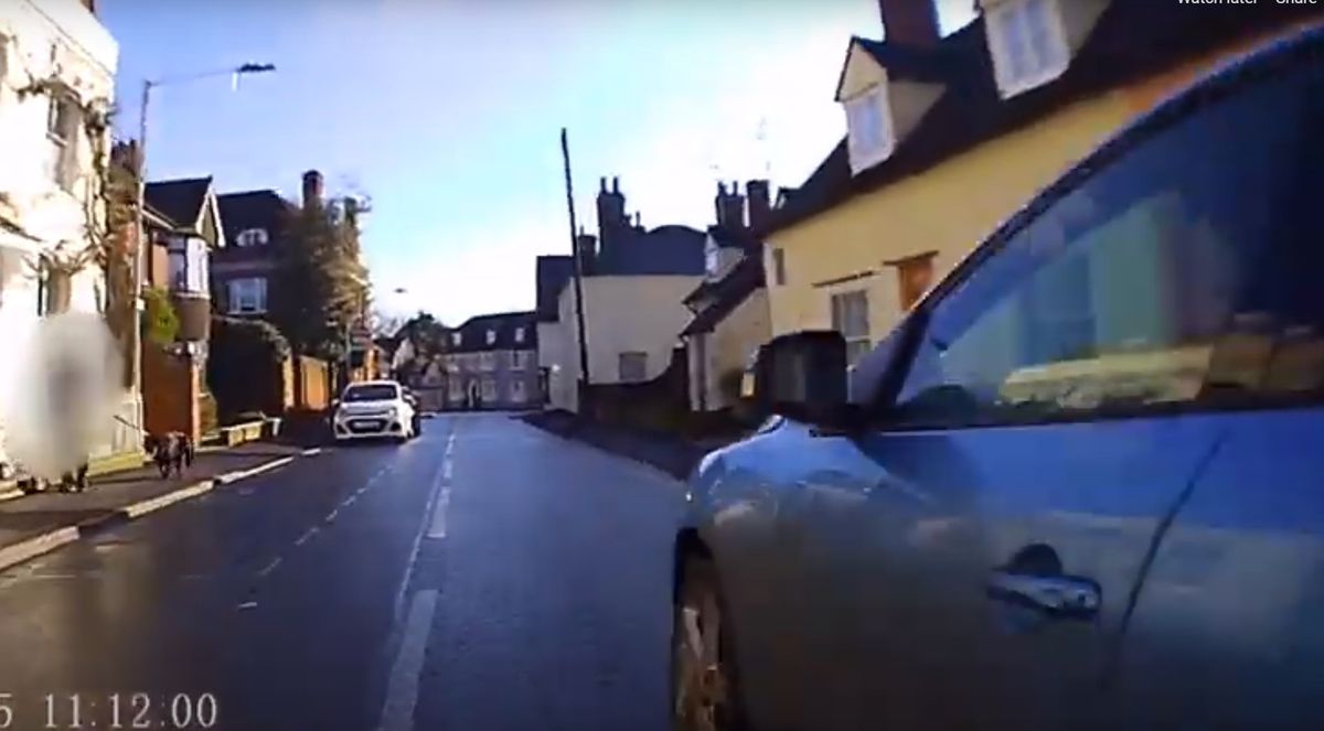 Video shows near-misses between cyclists & cars in Essex