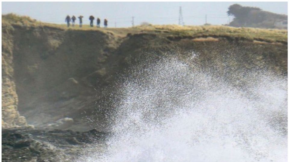 Storm wave in Cornwall