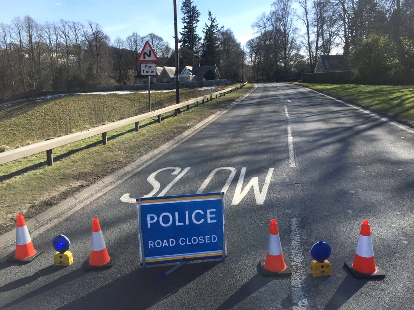 A7 closed between Galashiels and Stow following report of smash