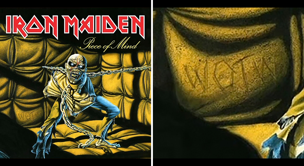 Iron Maiden add Writing on the Wall clues to their album covers
