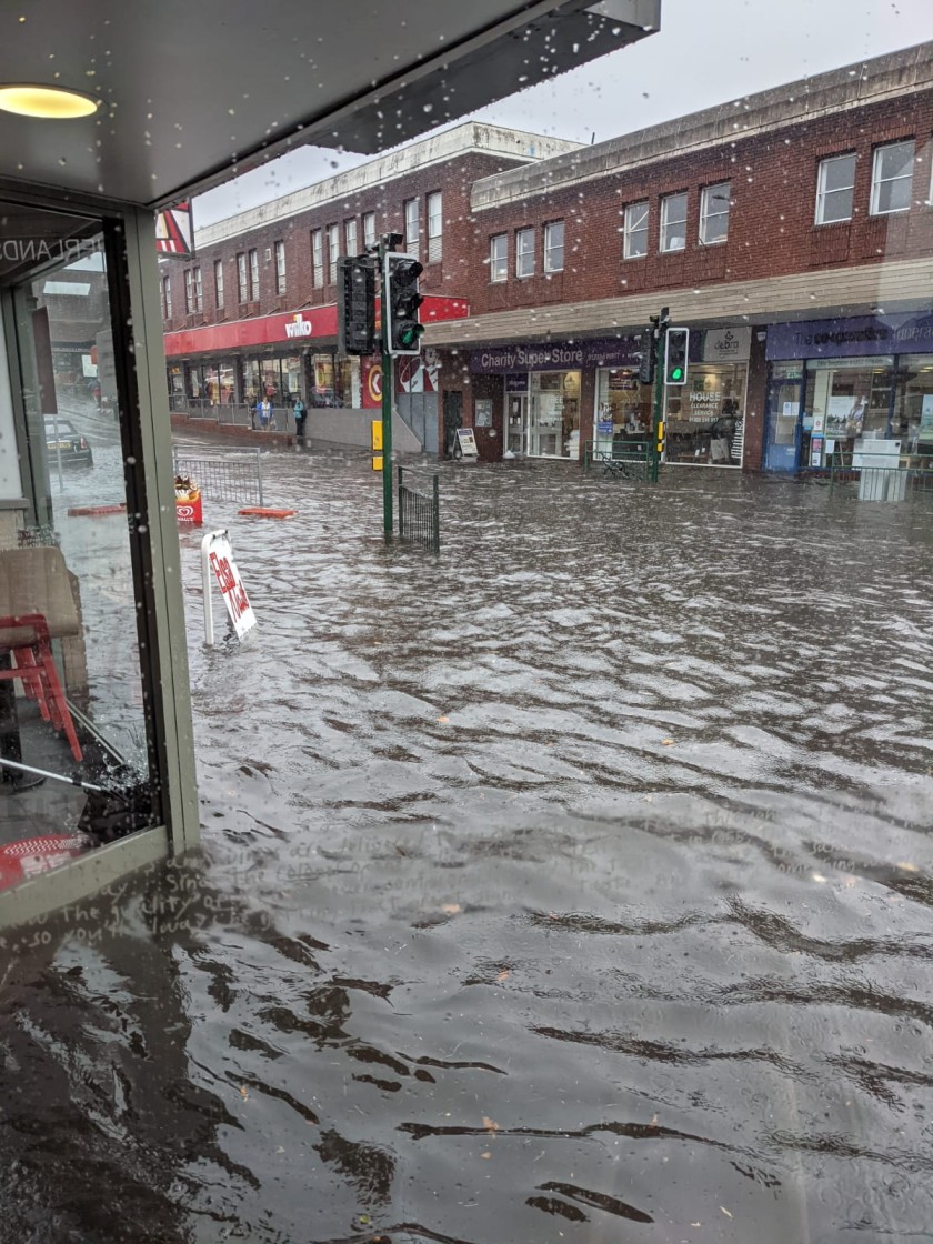 Pictures: Heavy rain and flooding causes disruption in parts of Dorset ...