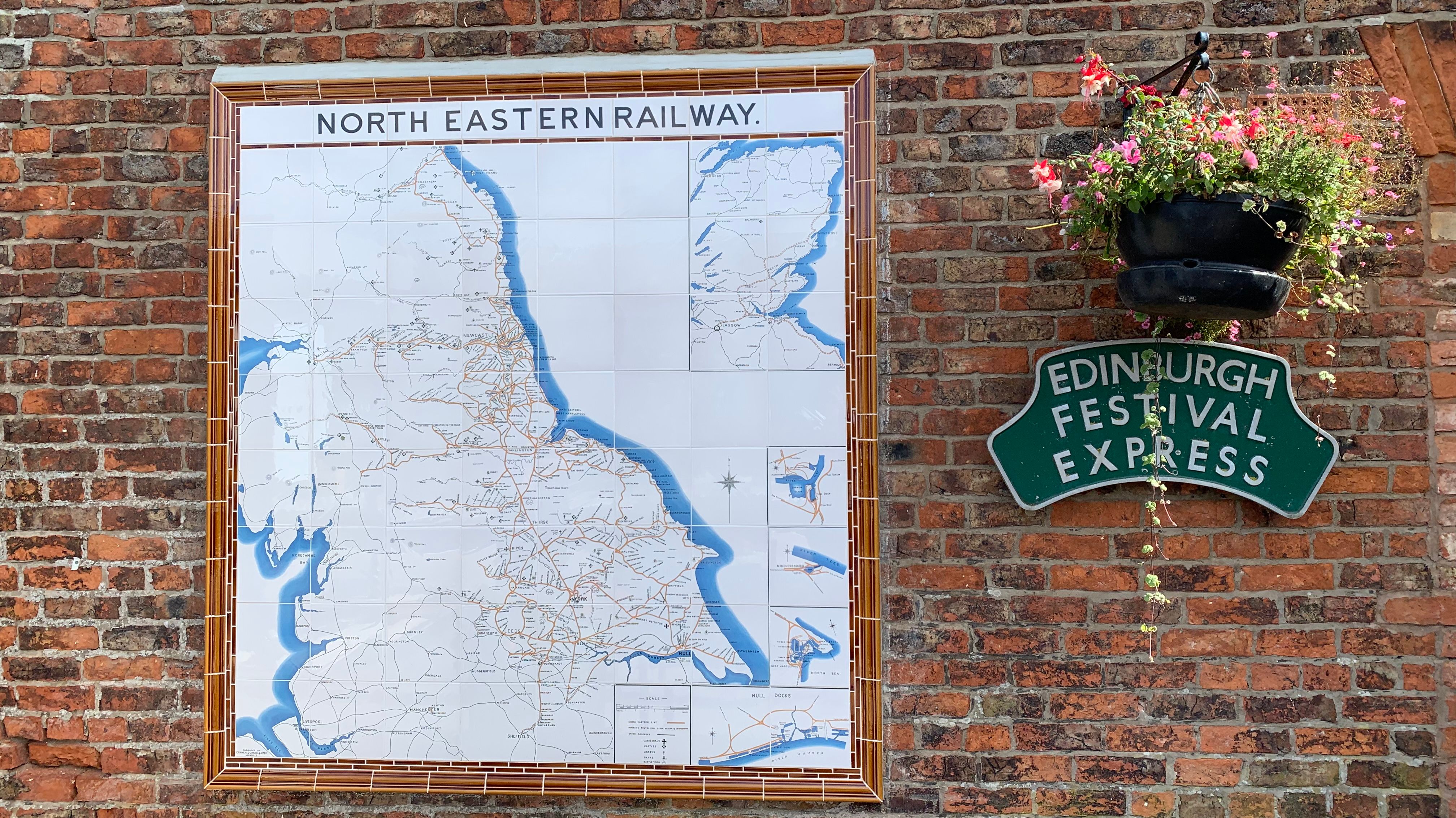 Hunmanby welcomes first North Eastern Railway tile map in 100 years ...