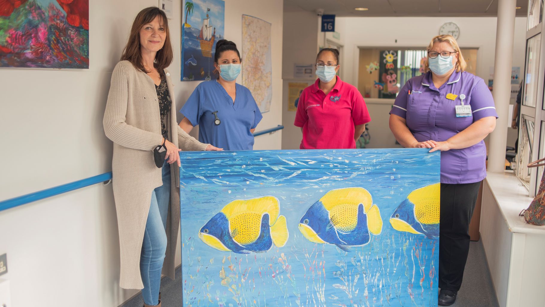 East Grinstead artist donates paintings to Queen Victoria children's ward