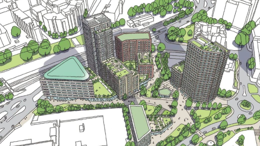 An artist's impression of how the Toys R Us site could look