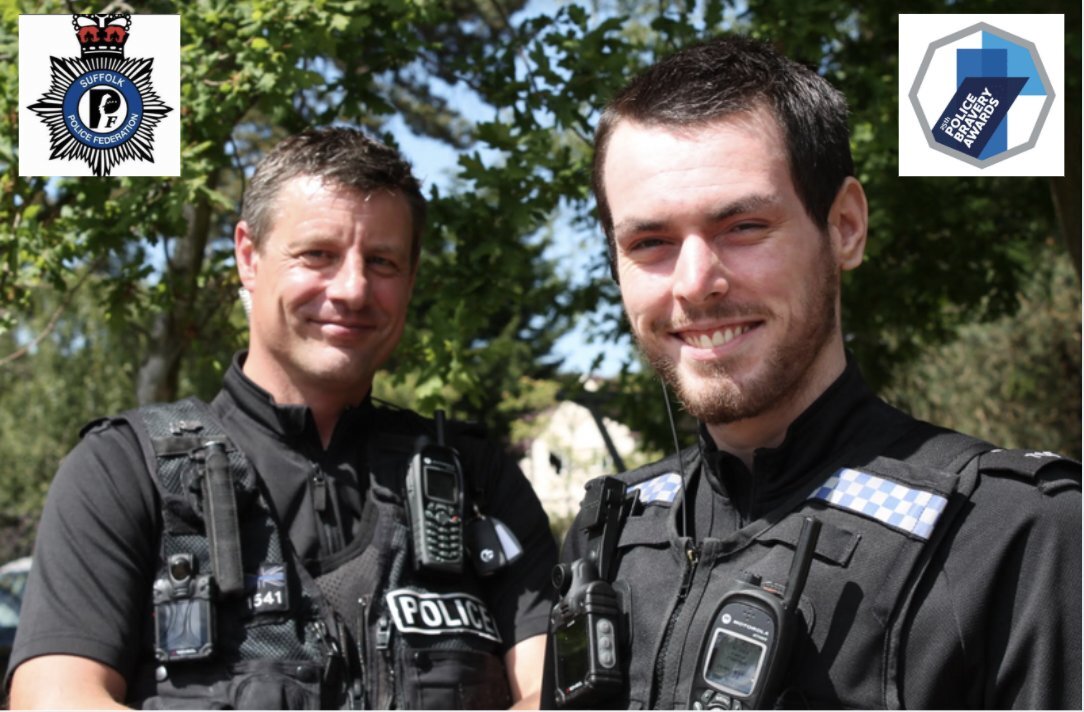 Two Suffolk Police Officer Will Be Honoured For Their Bravery