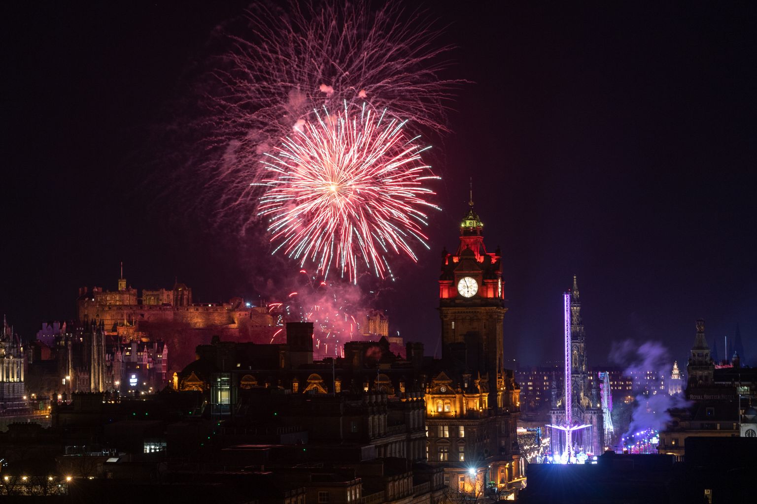 Fireworks, a torchlight procession and street party Edinburgh's