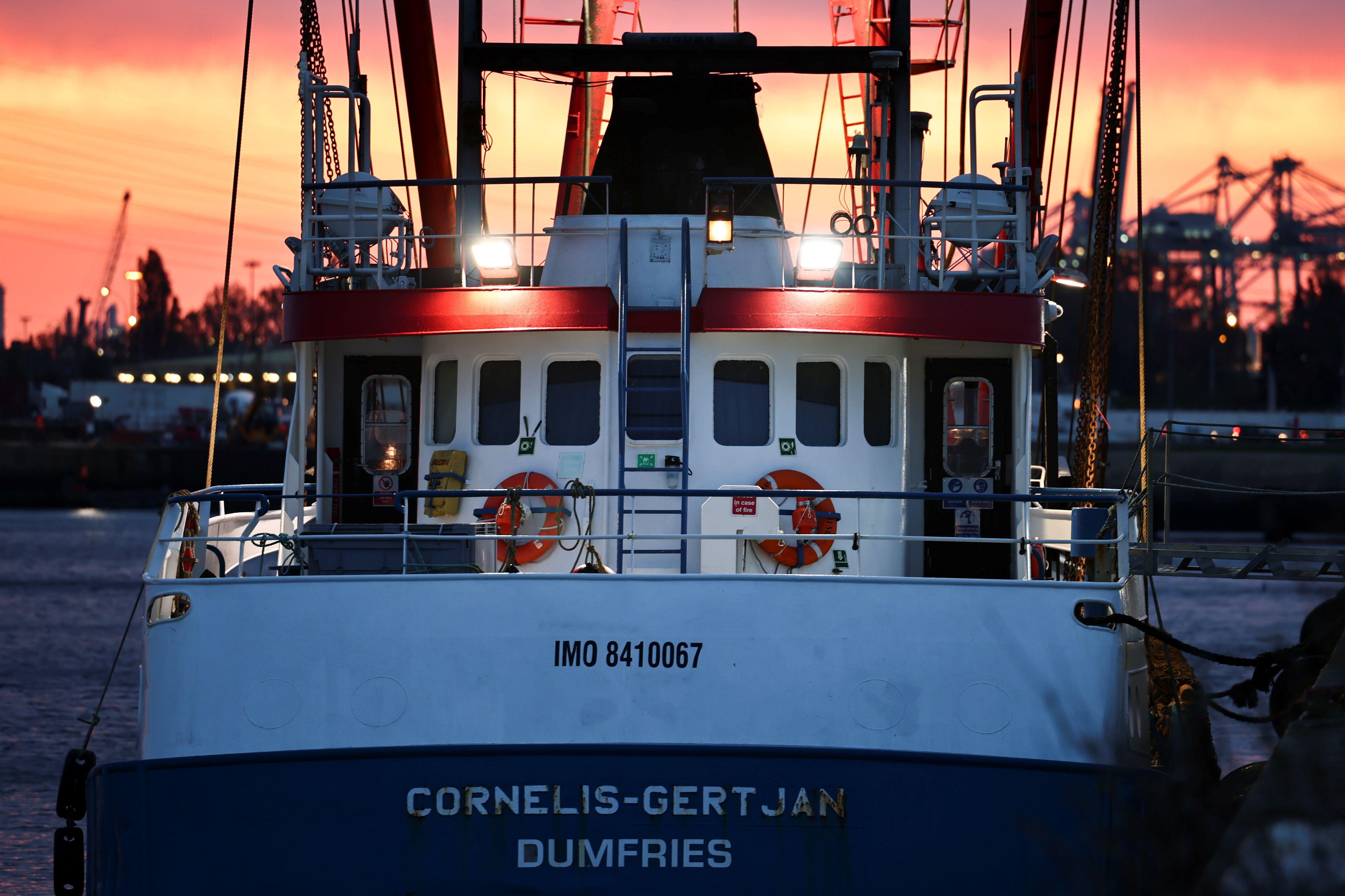 Impounded British Fishing Trawler Arrives In Sussex After Being   2H3JP74 