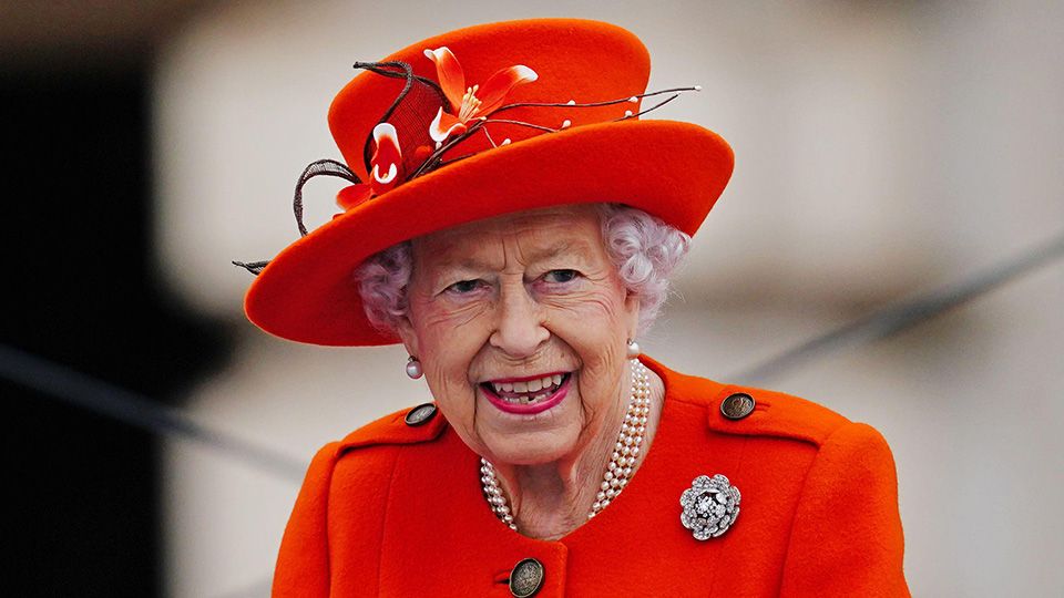 queen elizabeth red dress Ceremonial dress mantle for H.M Queen Elizabeth II order of the British Empire