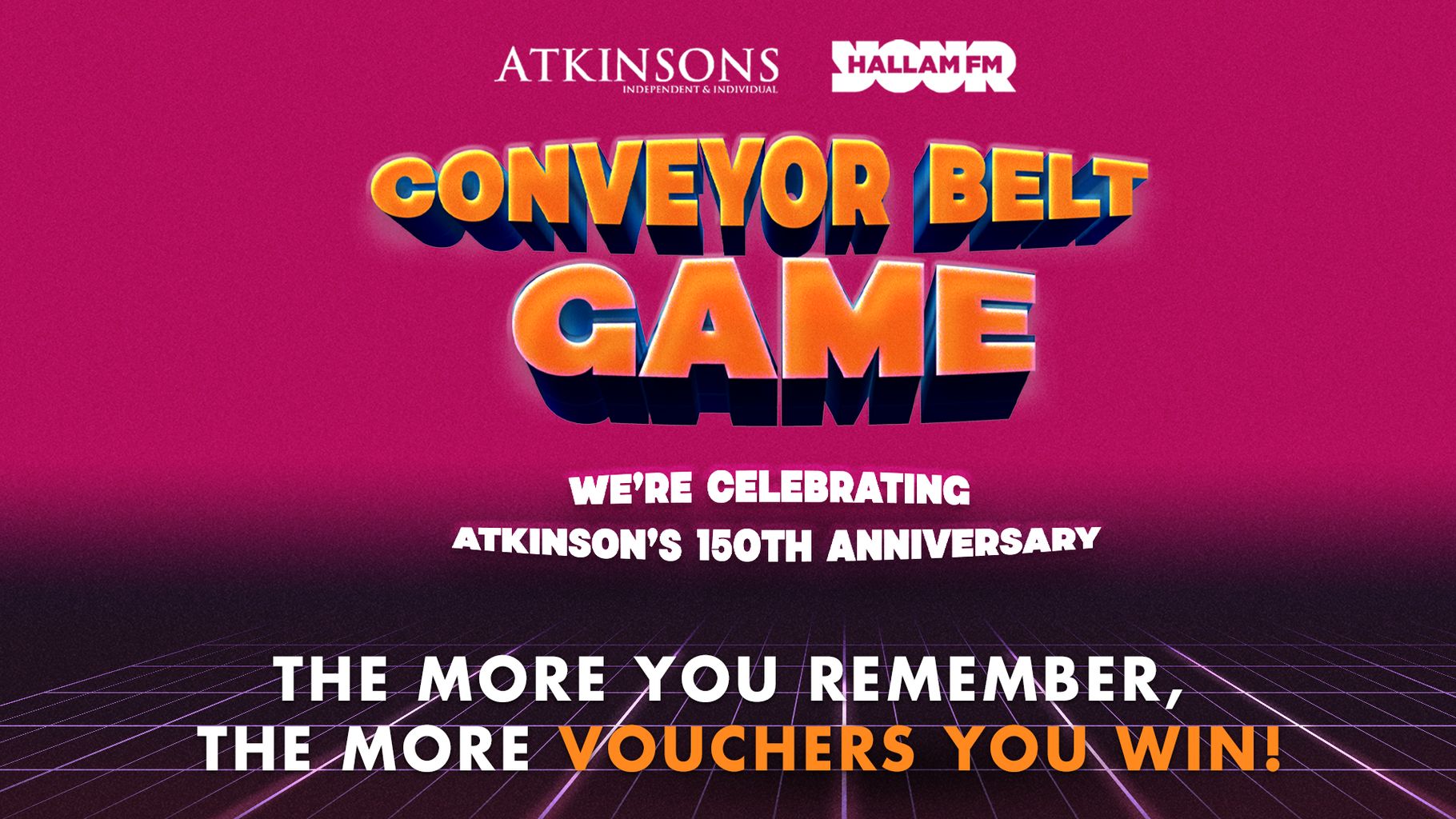 Win Prizes from Atkinsons Department Store with the Conveyor Belt Game