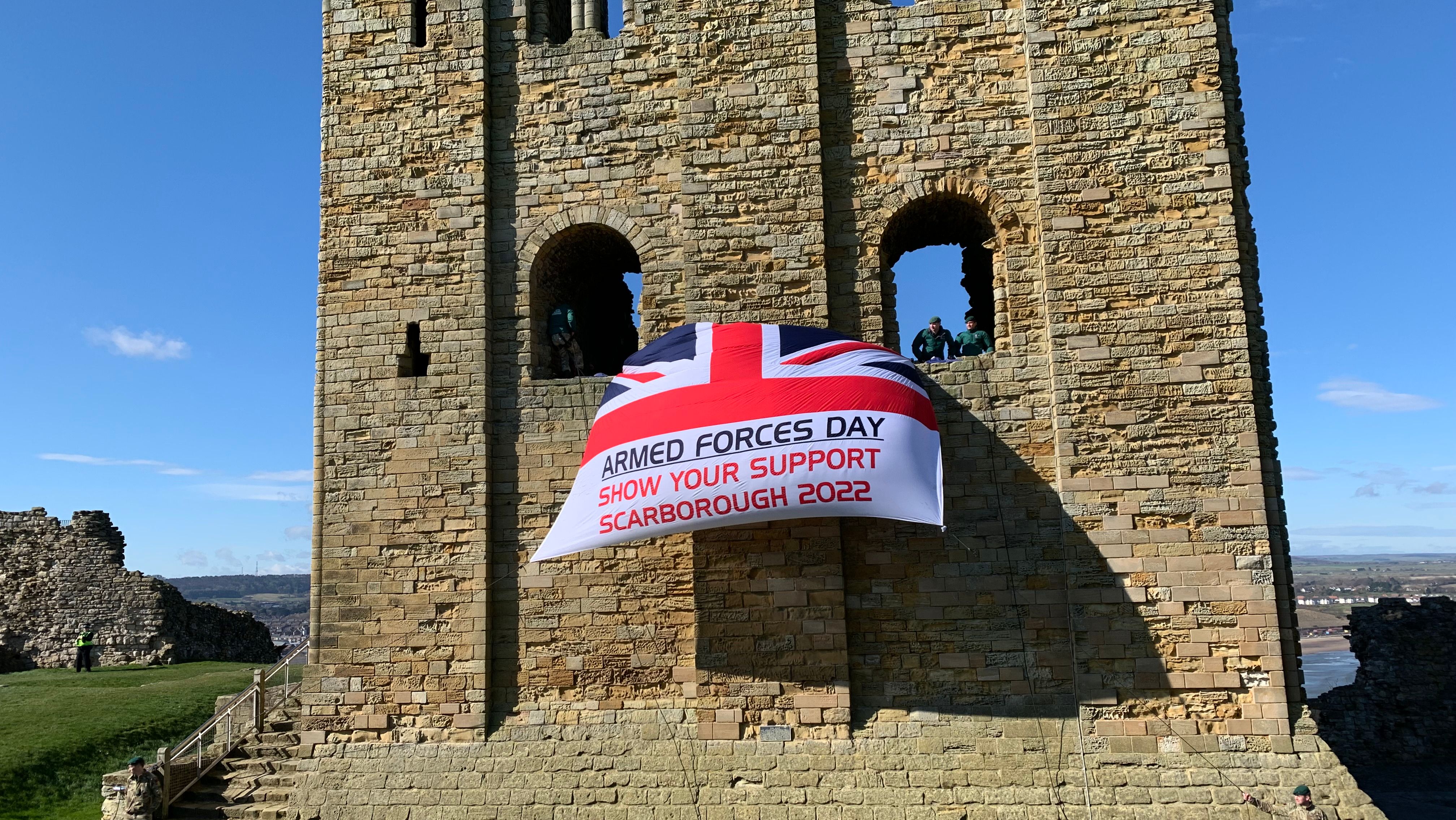 Armed Forces flag raising ceremonies in Scarborough, Whitby and Filey